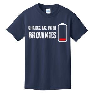 Charge Me With Brownies Funny Brownie Lover Kids T-Shirt