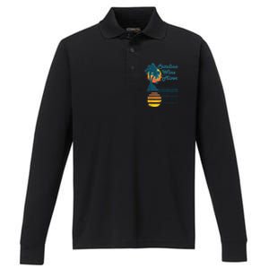 Catalina Mixer Wine Performance Long Sleeve Polo