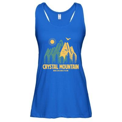 Crystal Mountain Washington Hiking Outdoors Vintage Gift Ladies Essential Flowy Tank