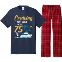 Cruising My Way Into 75th Birthday Cruise 75 Years Old Pajama Set