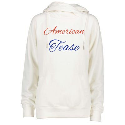 Casey Mae Wearing American Tease Womens Funnel Neck Pullover Hood