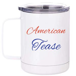 Casey Mae Wearing American Tease 12 oz Stainless Steel Tumbler Cup