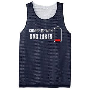 Charge Me With Dad Jokes Funny Bad Puns Lover Mesh Reversible Basketball Jersey Tank