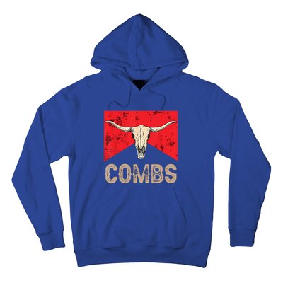 Country Music Western Cow Skull Cowboy Hoodie