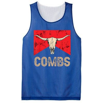 Country Music Western Cow Skull Cowboy Mesh Reversible Basketball Jersey Tank