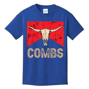 Country Music Western Cow Skull Cowboy Kids T-Shirt