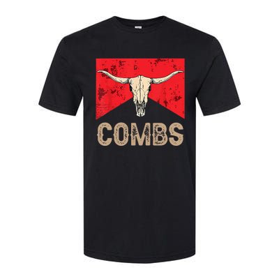 Country Music Western Cow Skull Cowboy Softstyle CVC T-Shirt