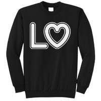 Couple Matching Wife Husband LO Valentine's Day Tall Sweatshirt