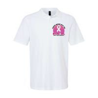 Cancer Messed With The Wrong Girl Breast Cancer Awareness Softstyle Adult Sport Polo