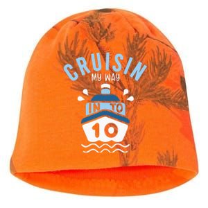 Cruisin My Way Into 10 10th Birthday Cruise Party Kati - Camo Knit Beanie