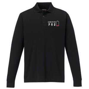 Charge Me With Pho Funny Pho Noodle Soup Lover Performance Long Sleeve Polo