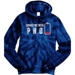 Charge Me With Pho Funny Pho Noodle Soup Lover Tie Dye Hoodie