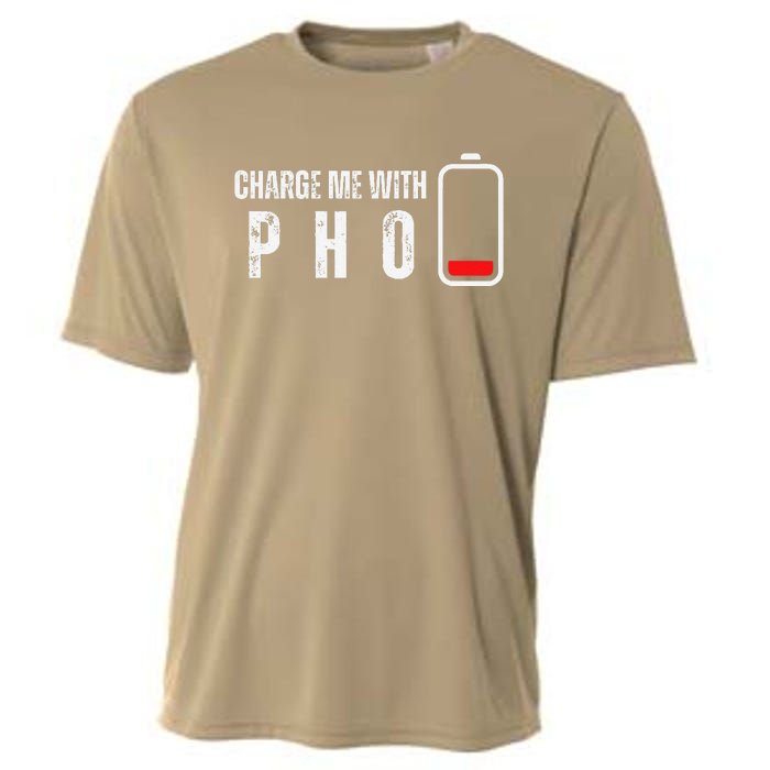 Charge Me With Pho Funny Pho Noodle Soup Lover Cooling Performance Crew T-Shirt