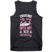 Cruising My Way Into My 16th Birthday Party Supply Vacation Tank Top