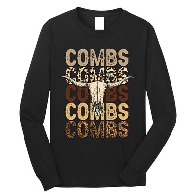 Country Music Western Cow Skull Long Sleeve Shirt