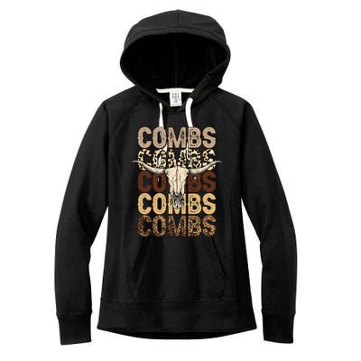 Country Music Western Cow Skull Women's Fleece Hoodie