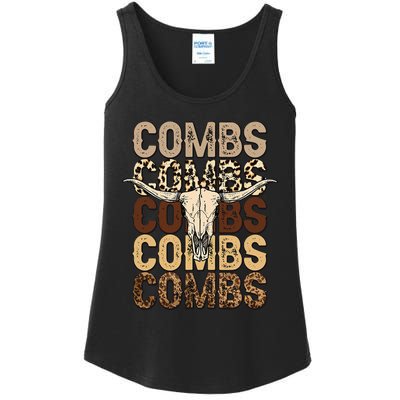 Country Music Western Cow Skull Ladies Essential Tank