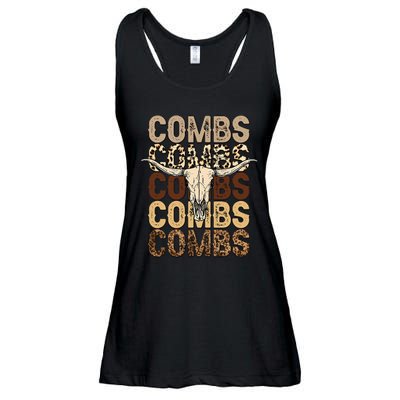 Country Music Western Cow Skull Ladies Essential Flowy Tank