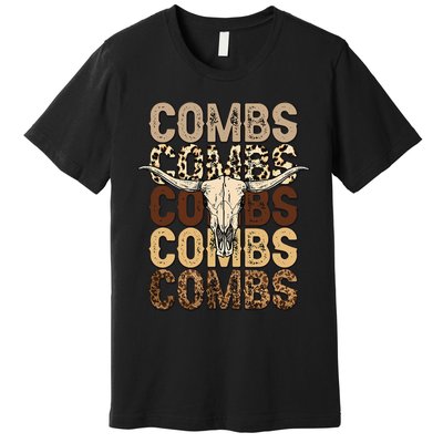 Country Music Western Cow Skull Premium T-Shirt