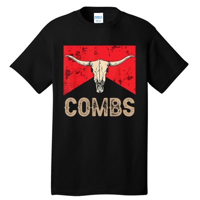 Country Music Western Cow Skull Cowboy Tall T-Shirt