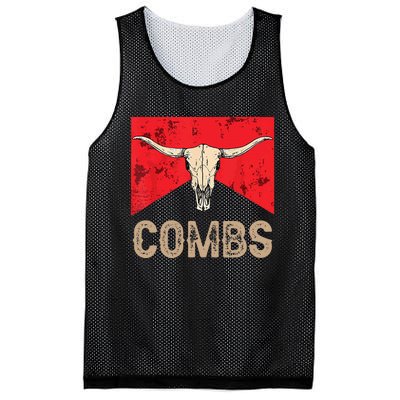 Country Music Western Cow Skull Cowboy Mesh Reversible Basketball Jersey Tank