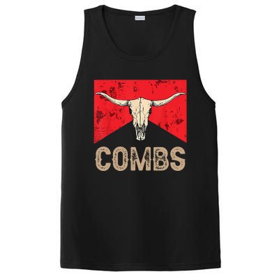 Country Music Western Cow Skull Cowboy PosiCharge Competitor Tank