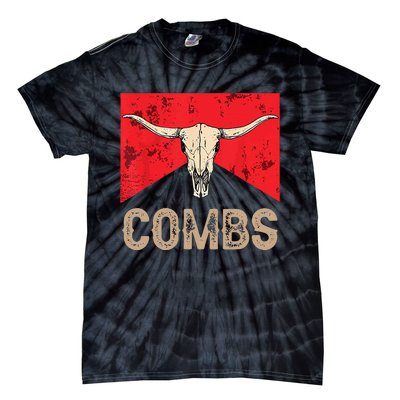 Country Music Western Cow Skull Cowboy Tie-Dye T-Shirt