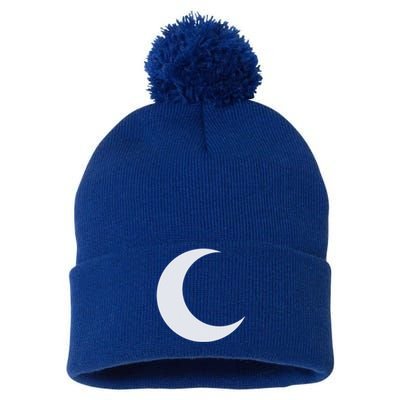 Crescent Moon Witches Meaningful Gift Pom Pom 12in Knit Beanie