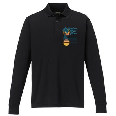 Catalina Mixer Wine Gift Performance Long Sleeve Polo