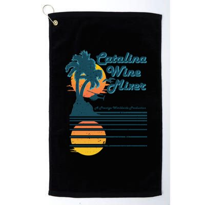 Catalina Mixer Wine Gift Platinum Collection Golf Towel