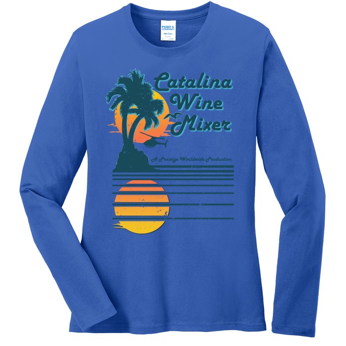 Catalina Mixer Wine Gift Ladies Long Sleeve Shirt