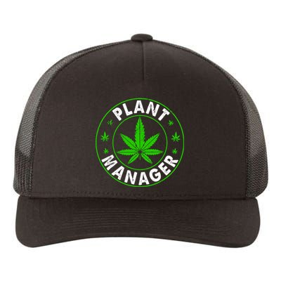 Cannabis Marijuana Weed Funny Plant Manager Smoke Stoner Yupoong Adult 5-Panel Trucker Hat