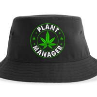 Cannabis Marijuana Weed Funny Plant Manager Smoke Stoner Sustainable Bucket Hat