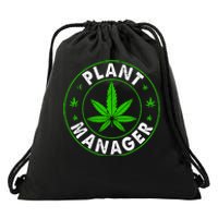 Cannabis Marijuana Weed Funny Plant Manager Smoke Stoner Drawstring Bag