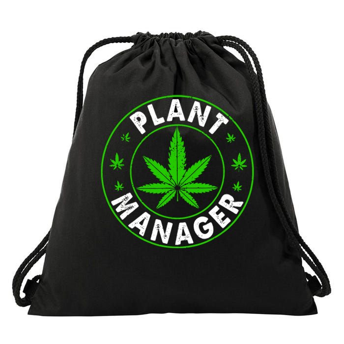 Cannabis Marijuana Weed Funny Plant Manager Smoke Stoner Drawstring Bag