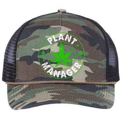 Cannabis Marijuana Weed Funny Plant Manager Smoke Stoner Retro Rope Trucker Hat Cap