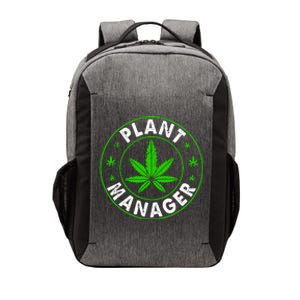 Cannabis Marijuana Weed Funny Plant Manager Smoke Stoner Vector Backpack