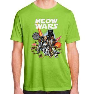 Cat Meow Wars Funny Cat Wars Cat Adult ChromaSoft Performance T-Shirt