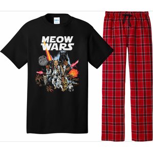 Cat Meow Wars Funny Cat Wars Cat Pajama Set