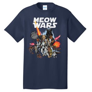 Cat Meow Wars Funny Cat Wars Cat Tall T-Shirt