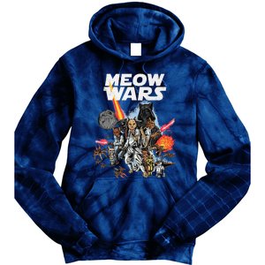 Cat Meow Wars Funny Cat Wars Cat Tie Dye Hoodie