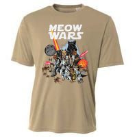 Cat Meow Wars Funny Cat Wars Cat Cooling Performance Crew T-Shirt