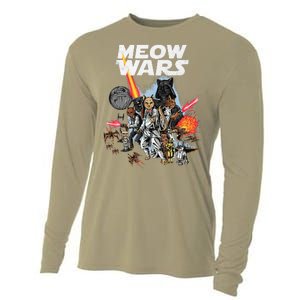 Cat Meow Wars Funny Cat Wars Cat Cooling Performance Long Sleeve Crew