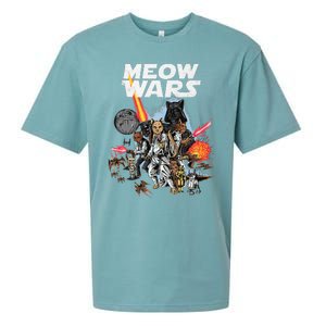 Cat Meow Wars Funny Cat Wars Cat Sueded Cloud Jersey T-Shirt