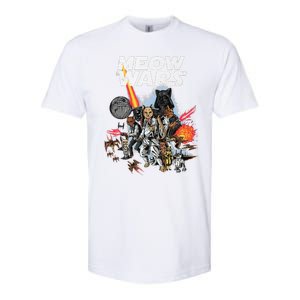 Cat Meow Wars Funny Cat Wars Cat Softstyle CVC T-Shirt