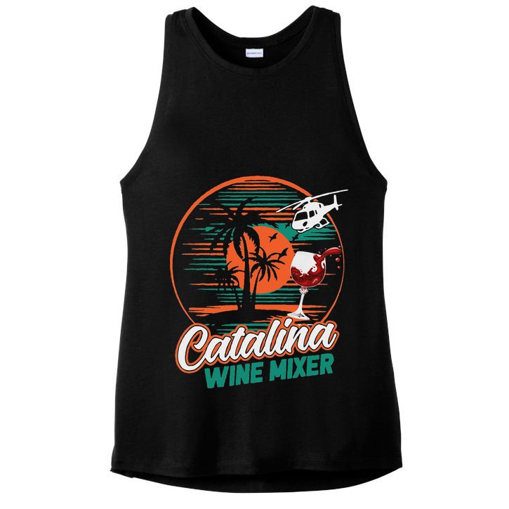 Ca.talina Mixer Wine Ladies PosiCharge Tri-Blend Wicking Tank