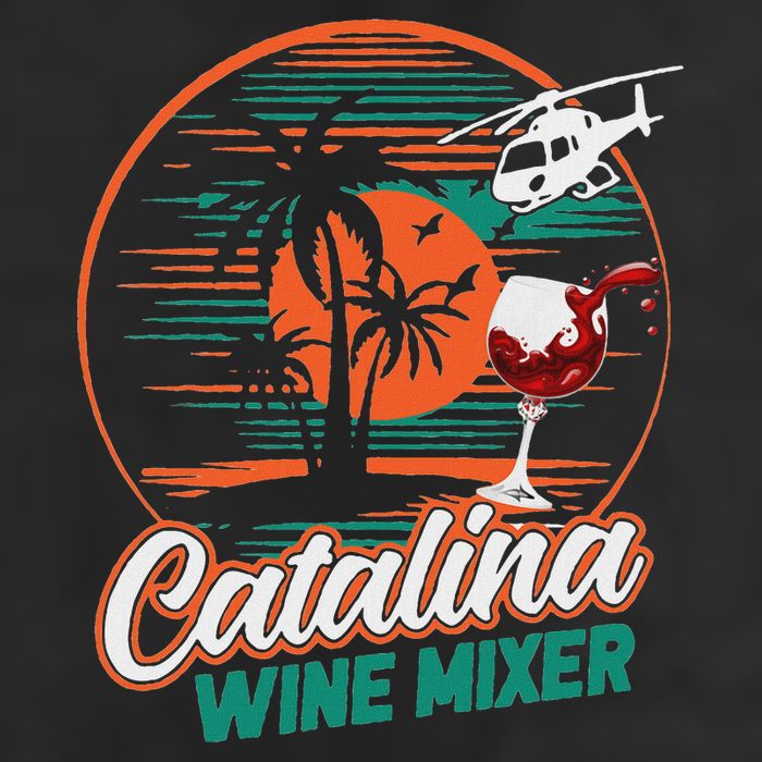 Ca.talina Mixer Wine 7 Panel Mesh Trucker Snapback Hat