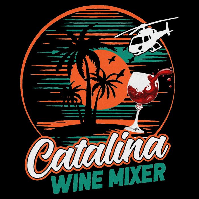 Ca.talina Mixer Wine Flat Bill Trucker Hat