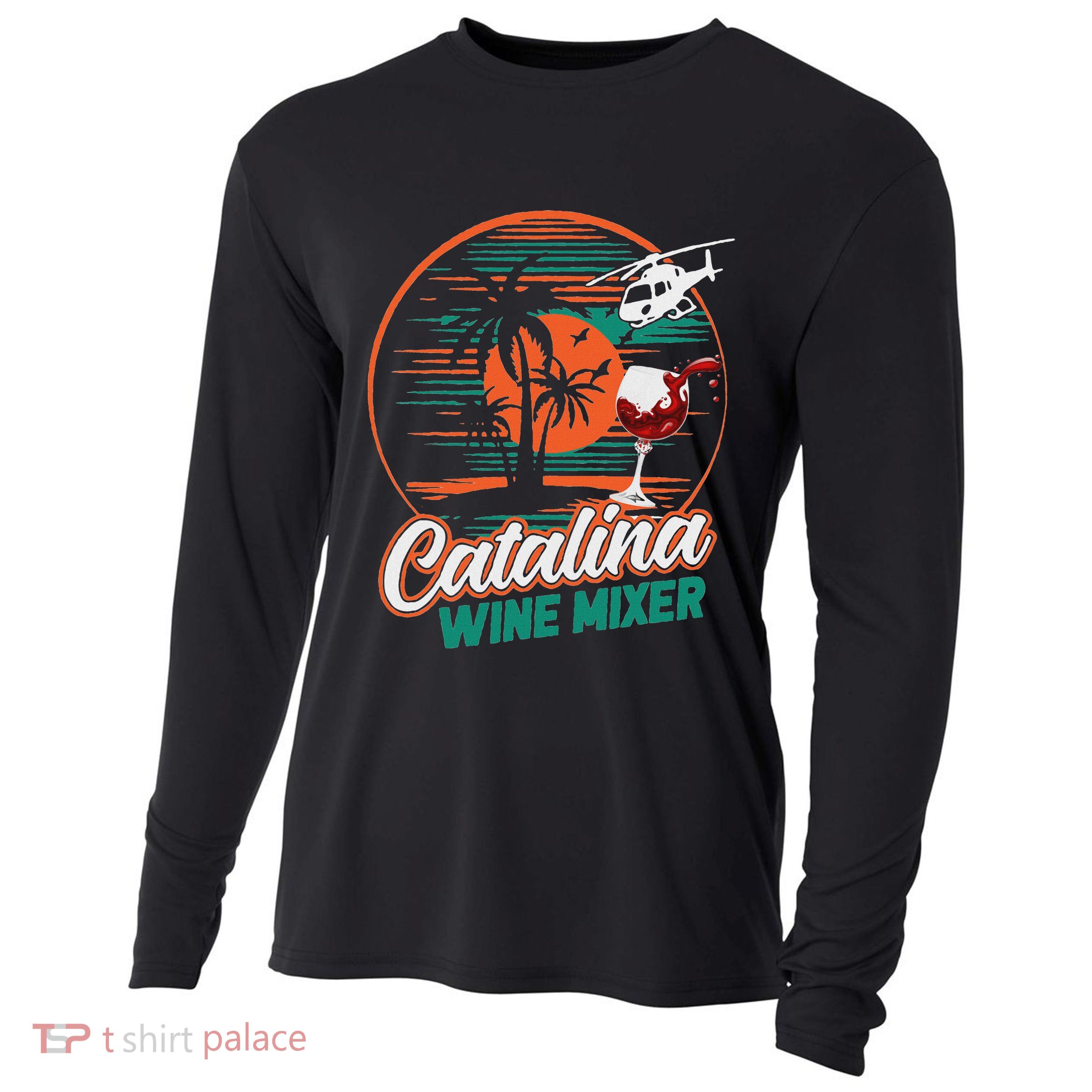Ca.talina Mixer Wine Cooling Performance Long Sleeve Crew