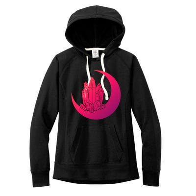 Crystal Moon Witch Wicca Witchcraft Witch Witches Moon Gift Women's Fleece Hoodie